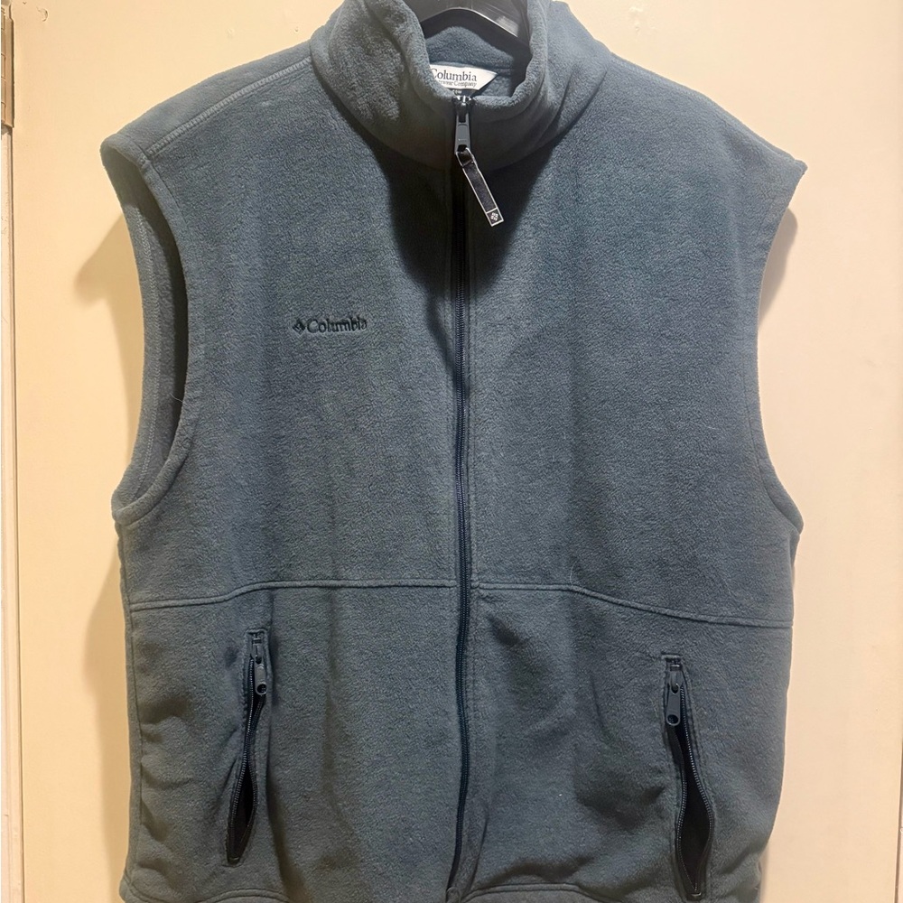 Columbia Steel Blue Sleeveless Fleece